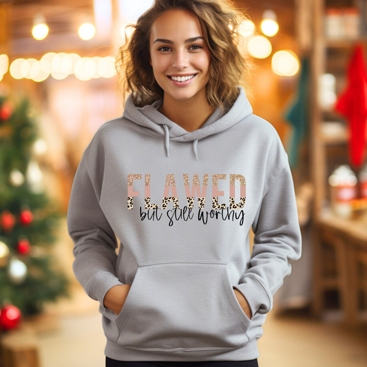 Flawed but still worthy - Fleece Hoodie Sweatshirt