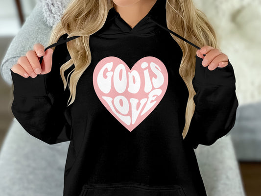 God Is Love - Fleece Hoodie Sweatshirt