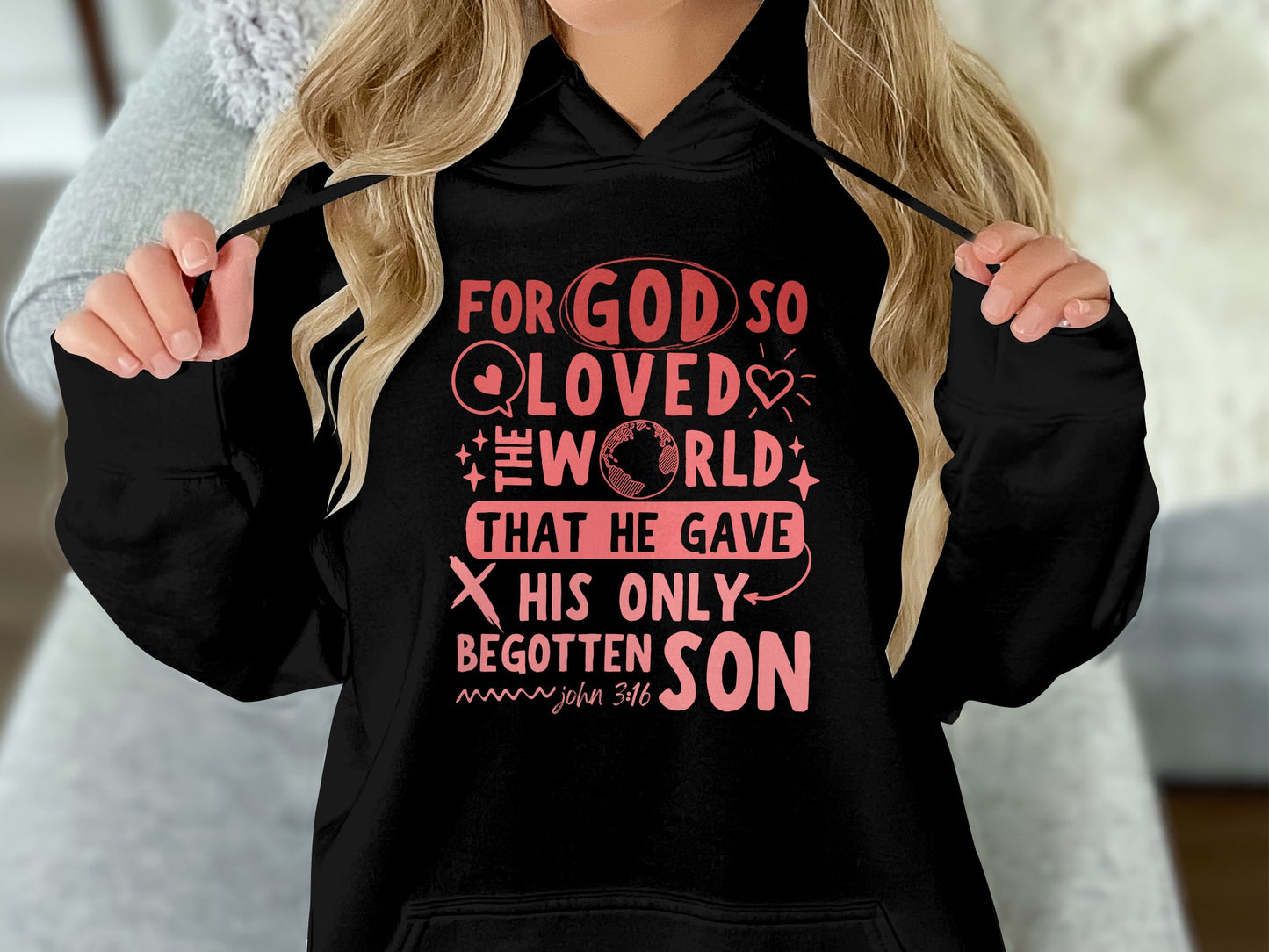 John 316 - Fleece Hoodie Sweatshirt