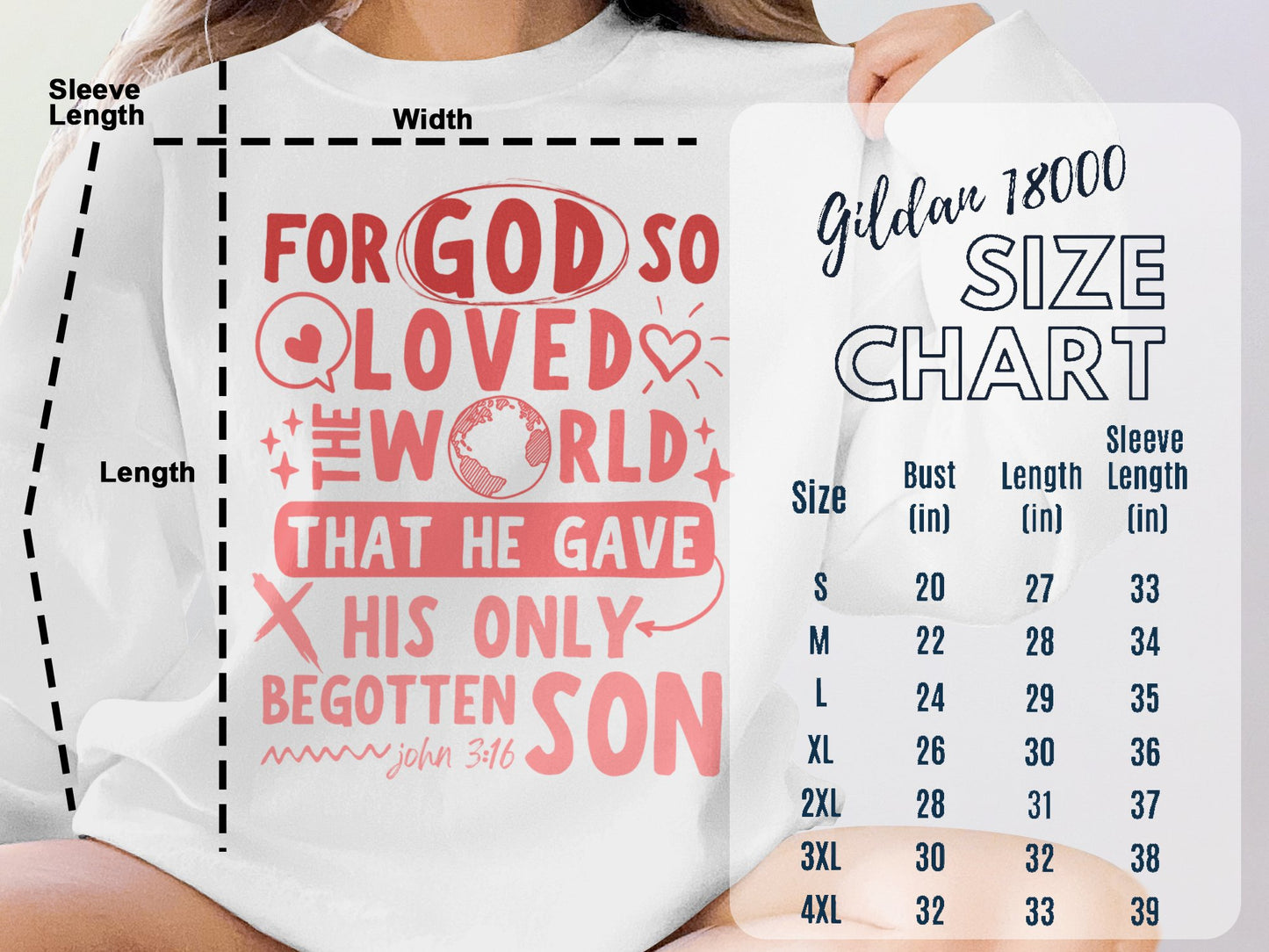 John 316 - Fleece Hoodie Sweatshirt