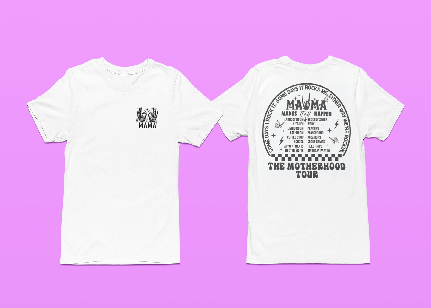 Mama - Retro Front and Back T-shirt