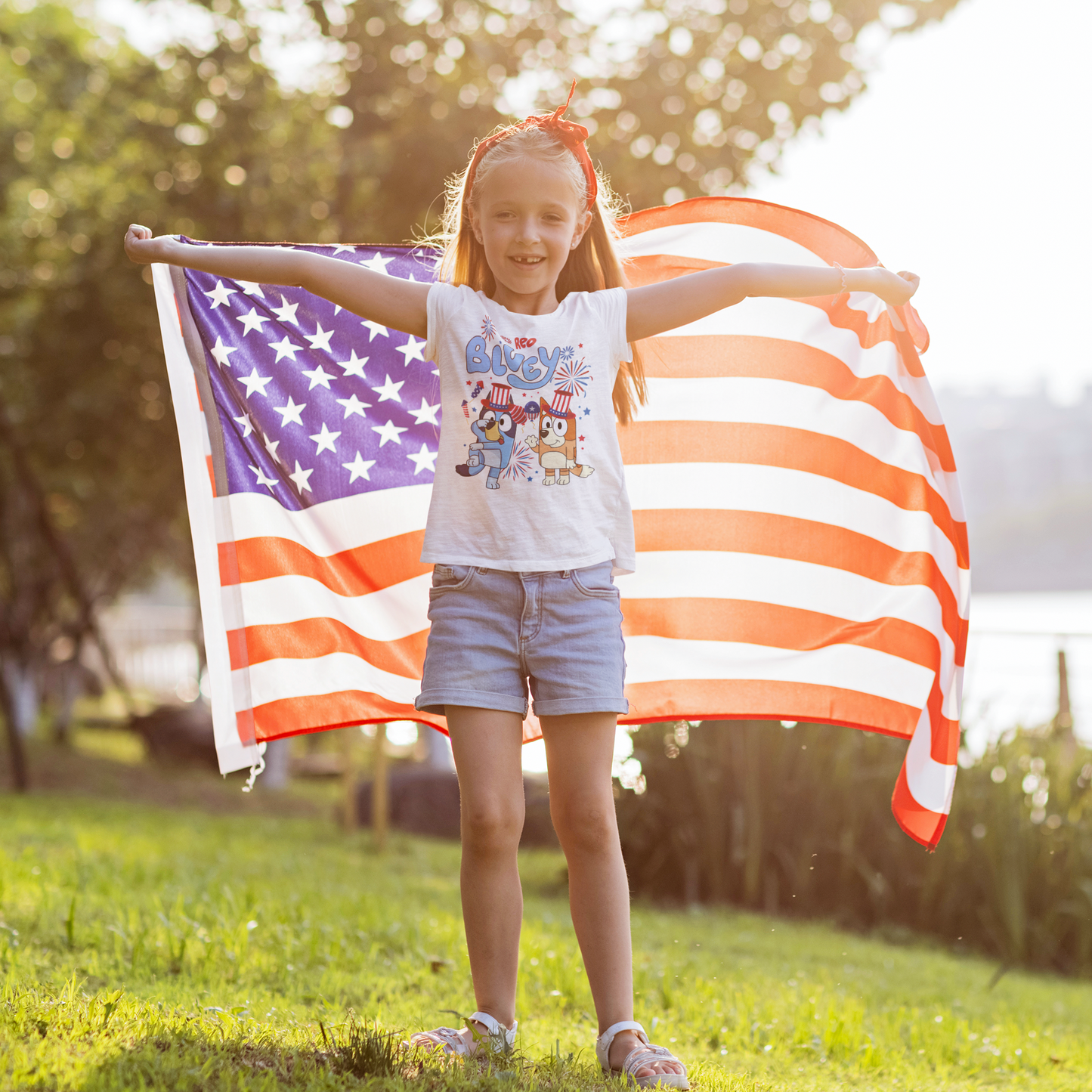 American - Bluey Tshirt